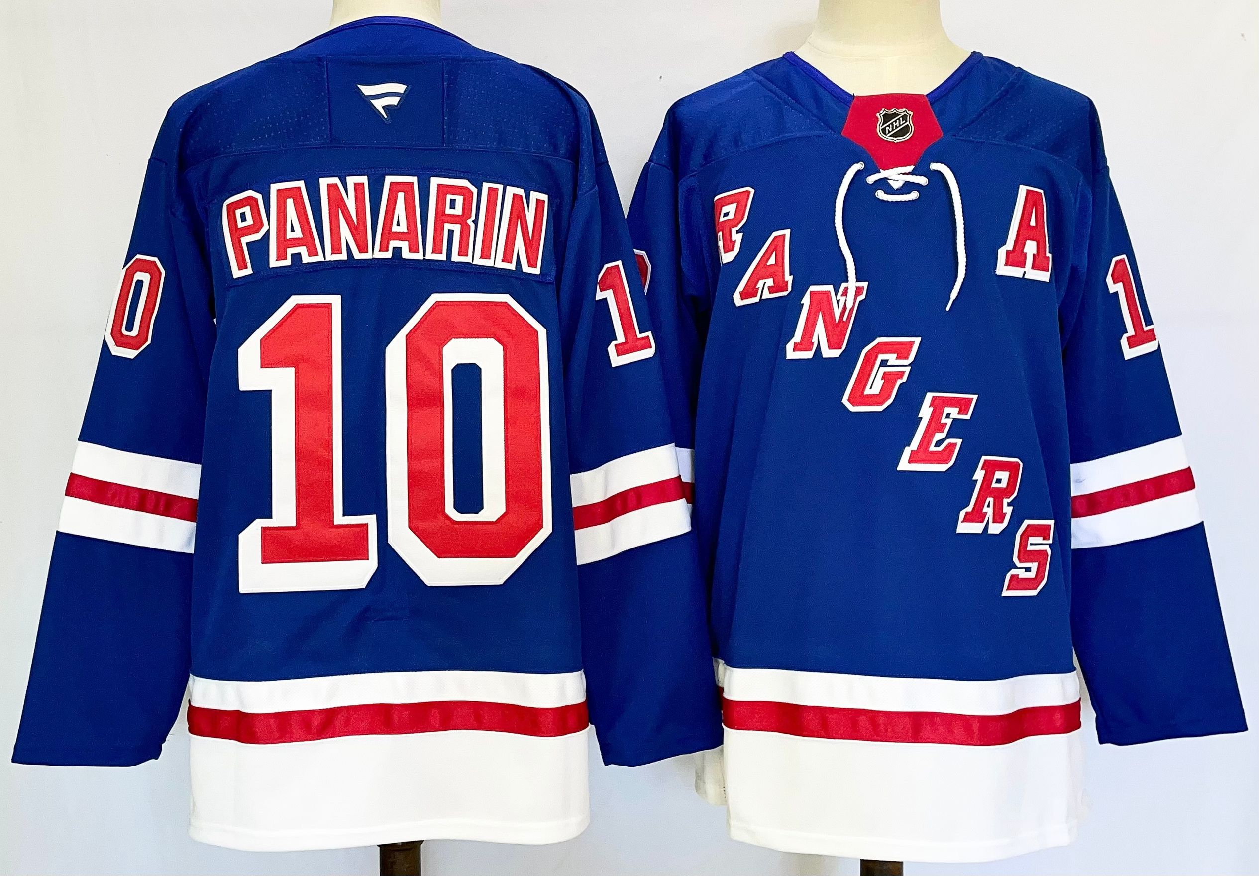 Men New York Rangers 10 Panarin Blue 2025 Home Premier Player NHL Jersey